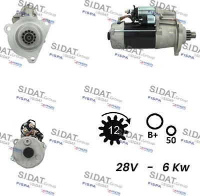 Fispa S24BH0124A2 - Стартер autocars.com.ua