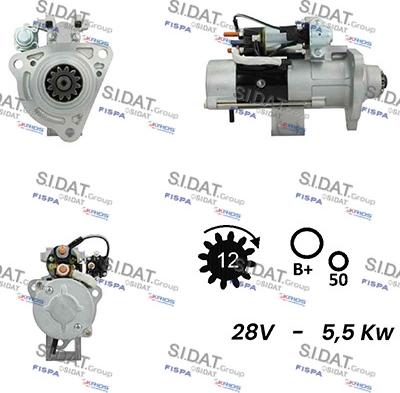 Fispa S24MH0109A2 - Стартер autocars.com.ua