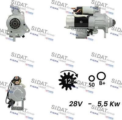 Fispa S24MH0110 - Стартер autocars.com.ua