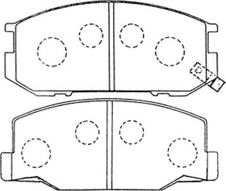 FIT FP0245 - Тормозные колодки, дисковые, комплект avtokuzovplus.com.ua