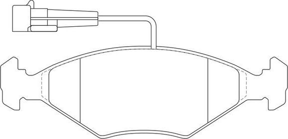 FIT FP0350E - Гальмівні колодки, дискові гальма autocars.com.ua