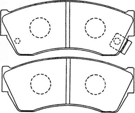 FIT FP0451 - Тормозные колодки, дисковые, комплект autodnr.net