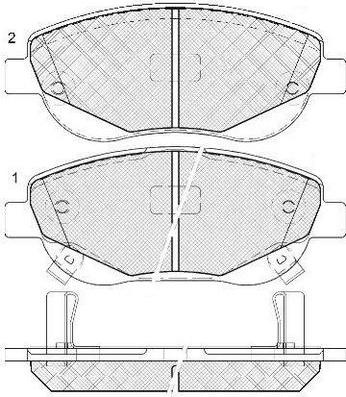 FIT FP0536 - Гальмівні колодки, дискові гальма autocars.com.ua