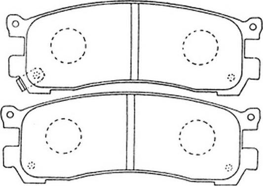 FIT FP0553 - Тормозные колодки, дисковые, комплект avtokuzovplus.com.ua