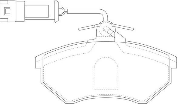 FIT FP0696E - Тормозные колодки, дисковые, комплект avtokuzovplus.com.ua