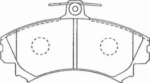 FIT FP0837 - Тормозные колодки, дисковые, комплект avtokuzovplus.com.ua