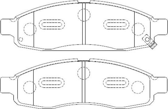 FIT FP1015 - Тормозные колодки, дисковые, комплект autodnr.net