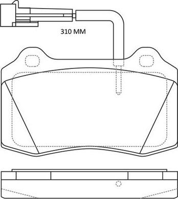 FIT FP1053E - Тормозные колодки, дисковые, комплект avtokuzovplus.com.ua