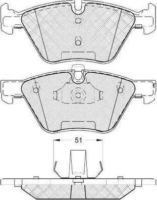 FIT FP1061 - Гальмівні колодки, дискові гальма autocars.com.ua