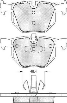 FIT FP1170 - Тормозные колодки, дисковые, комплект avtokuzovplus.com.ua