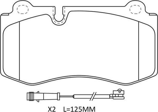 FIT FP1223E - Гальмівні колодки, дискові гальма autocars.com.ua