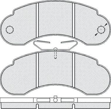 FIT FP1233 - Тормозные колодки, дисковые, комплект avtokuzovplus.com.ua