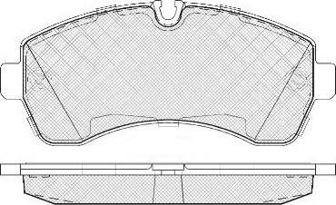 FIT FP1268 - Тормозные колодки, дисковые, комплект autodnr.net