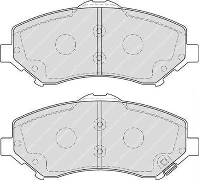 FIT FP1273 - Тормозные колодки, дисковые, комплект avtokuzovplus.com.ua