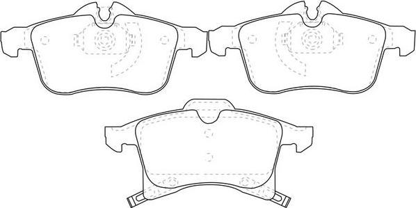 FIT FP1361 - Тормозные колодки, дисковые, комплект avtokuzovplus.com.ua