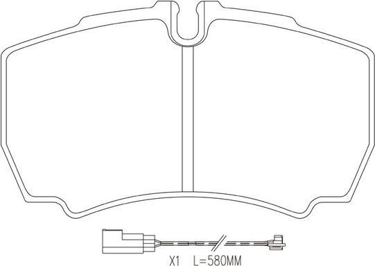 FIT FP1380E - Гальмівні колодки, дискові гальма autocars.com.ua