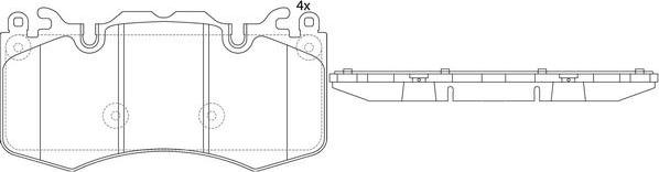 FIT FP1426 - Тормозные колодки, дисковые, комплект autodnr.net