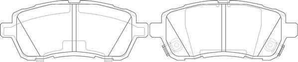 FIT FP1454 - Тормозные колодки, дисковые, комплект autodnr.net