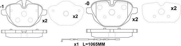 FIT FP1473E - Тормозные колодки, дисковые, комплект avtokuzovplus.com.ua