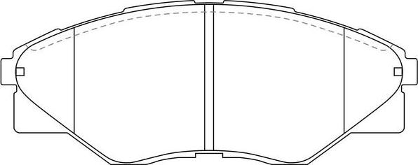 FIT FP1523 - Тормозные колодки, дисковые, комплект avtokuzovplus.com.ua