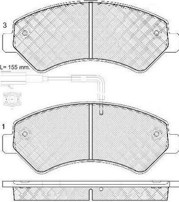 FIT FP1540E - Тормозные колодки, дисковые, комплект autodnr.net