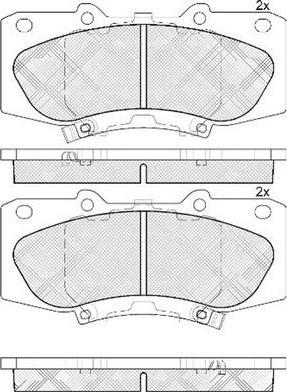 FIT FP1567 - Тормозные колодки, дисковые, комплект avtokuzovplus.com.ua