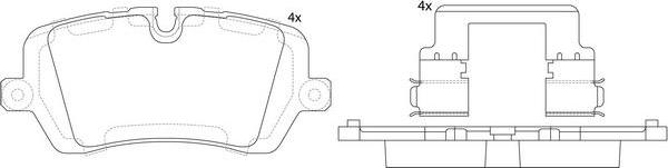 FIT FP1692 - Тормозные колодки, дисковые, комплект autodnr.net