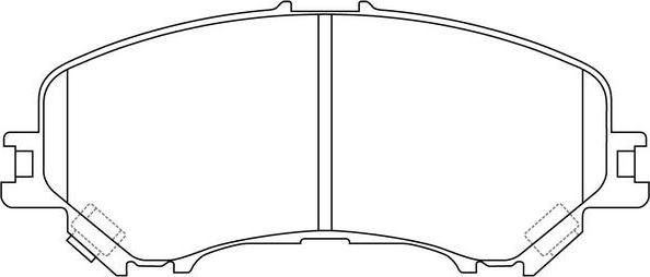 FIT FP1737 - Тормозные колодки, дисковые, комплект avtokuzovplus.com.ua