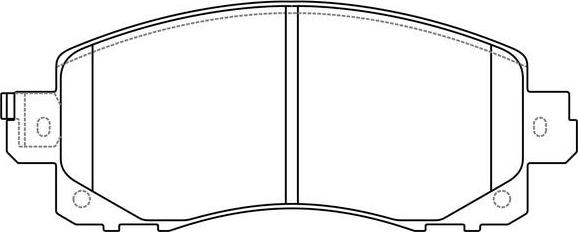 FIT FP2045 - Тормозные колодки, дисковые, комплект avtokuzovplus.com.ua