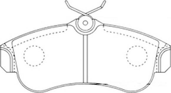 FIT FP2105 - Тормозные колодки, дисковые, комплект avtokuzovplus.com.ua