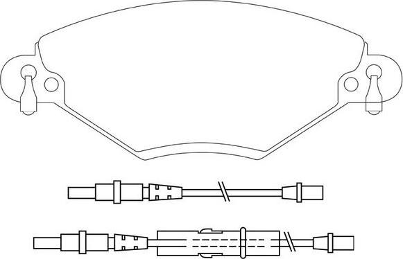 BENDIX 573027S - Тормозные колодки, дисковые, комплект avtokuzovplus.com.ua