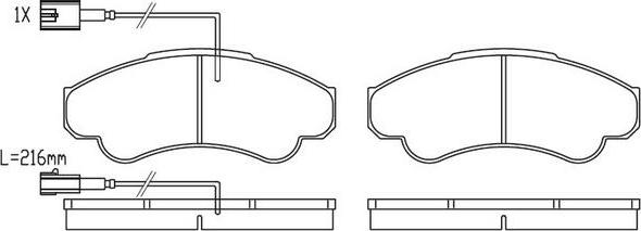 FIT FP2323E - Тормозные колодки, дисковые, комплект autodnr.net