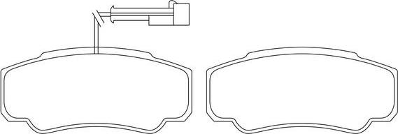 FIT FP2331T - Тормозные колодки, дисковые, комплект autodnr.net