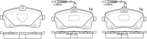 FIT FP2343E - Гальмівні колодки, дискові гальма autocars.com.ua