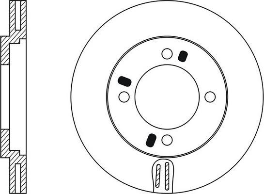 FIT FR0117V - Гальмівний диск autocars.com.ua