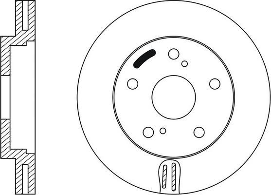 FIT FR0119V - Гальмівний диск autocars.com.ua