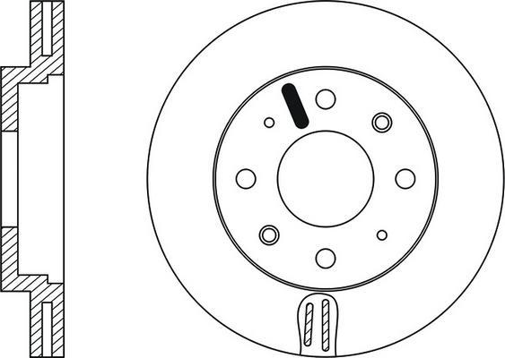 FIT FR0121V - Гальмівний диск autocars.com.ua