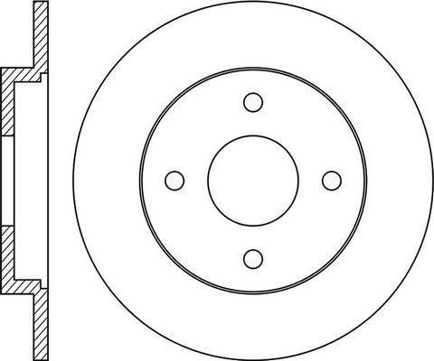 Brembo 8493120 - Гальмівний диск autocars.com.ua