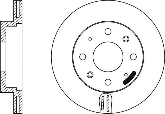 FIT FR0134V - Гальмівний диск autocars.com.ua