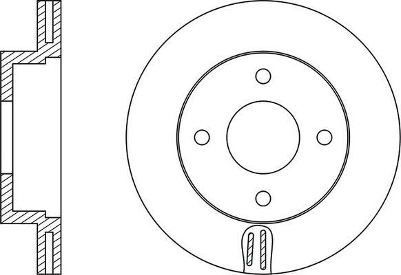 FIT FR0152V - Тормозной диск avtokuzovplus.com.ua