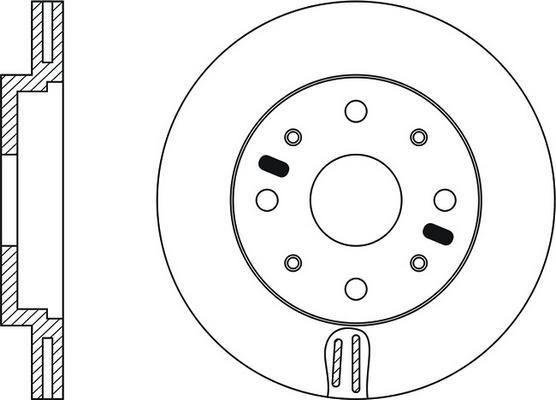 Hyundai 6001073185 - Гальмівний диск autocars.com.ua