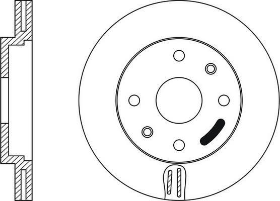 HELLA 71739640 - Гальмівний диск autocars.com.ua