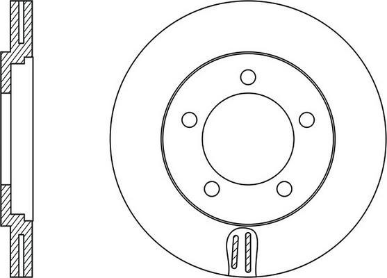 Japanparts DI-591 - Тормозной диск avtokuzovplus.com.ua