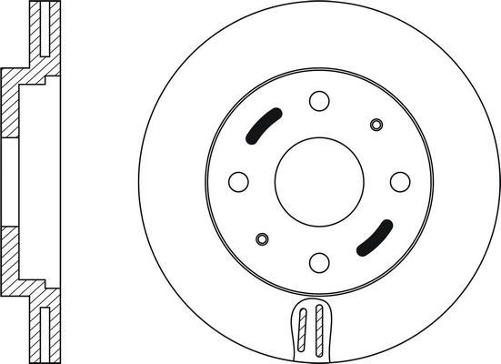 Maxgear 19-0734 - Тормозной диск avtokuzovplus.com.ua