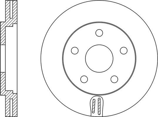 FIT FR0236V - Гальмівний диск autocars.com.ua