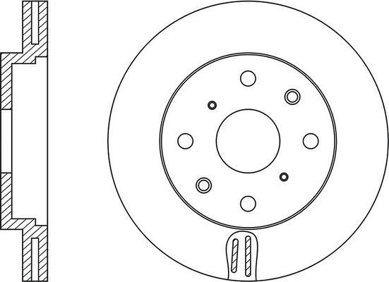 FIT FR0250V - Гальмівний диск autocars.com.ua