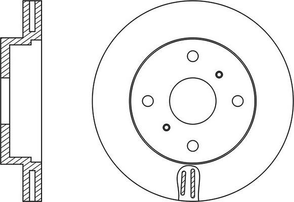 FIT FR0361V - Гальмівний диск autocars.com.ua