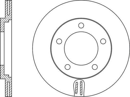 FIT FR0453V - Гальмівний диск autocars.com.ua