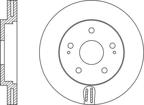 FIT FR0458V - Гальмівний диск autocars.com.ua