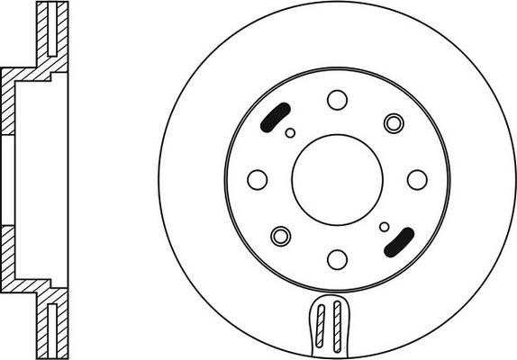 FIT FR0485V - Гальмівний диск autocars.com.ua